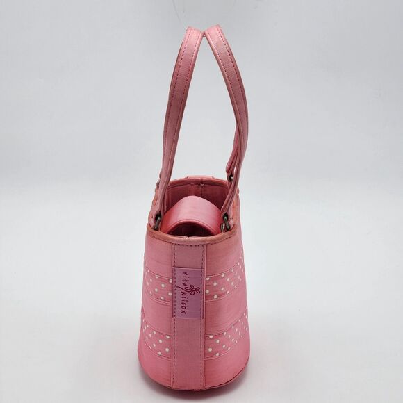 Rita Wilcox Vintage Pink Ribbon Handmade Mini Bag - Picture 3 of 10